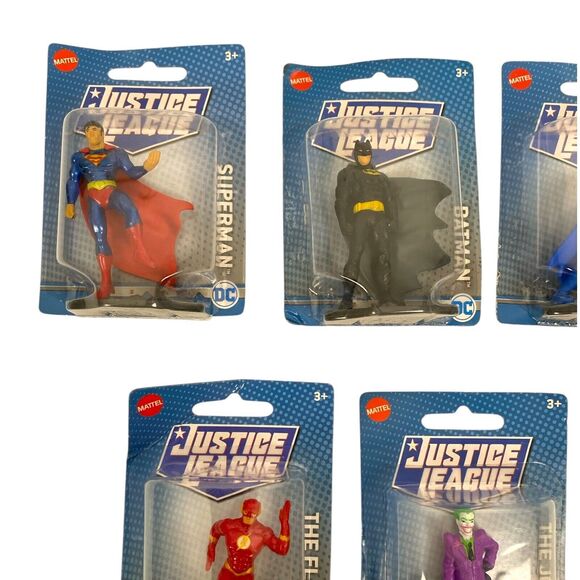 Justice League - DC Comics / Mattel‎ - Mini Action Figures Set of 5 FFT4 - Picture 2 of 3